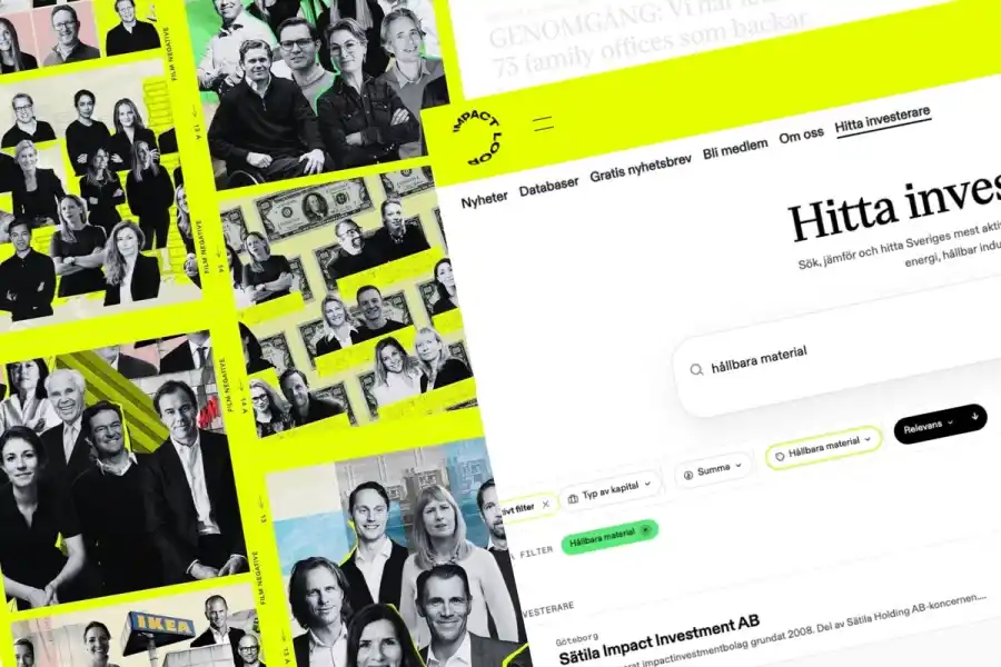 Vår uppdaterade databas innehåller 30 investerare inom hållbara material.
