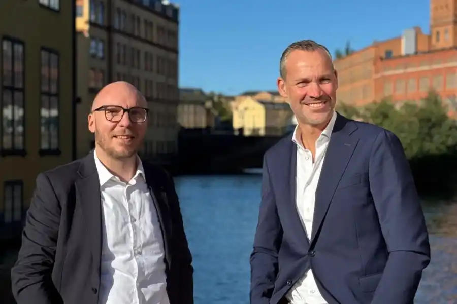 Westra Materials' co-founder Marc-Antoine Stoeckel (left) and CEO Daniel Westling