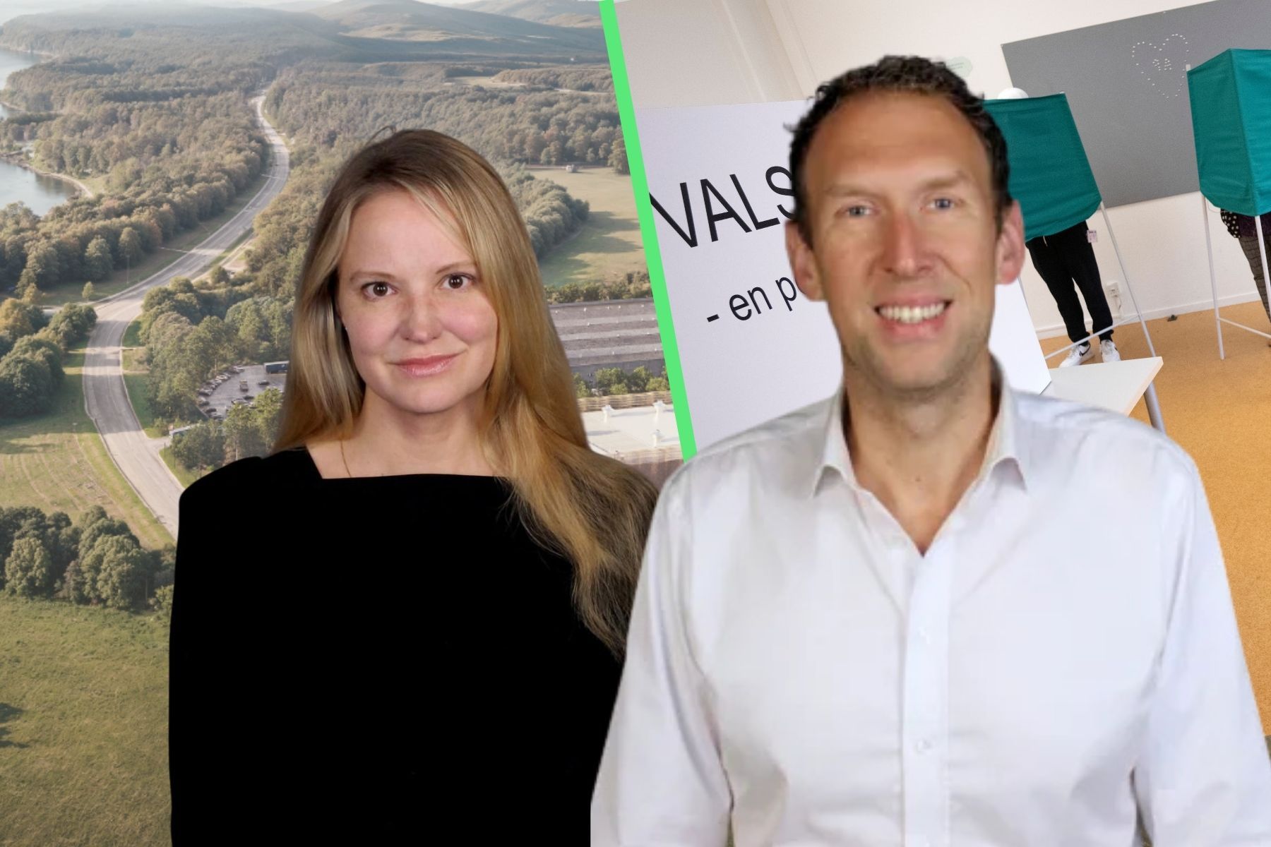 Thérèse Burman och Jacob Stedman på Blykalla. Pressbilder / TT (montage).