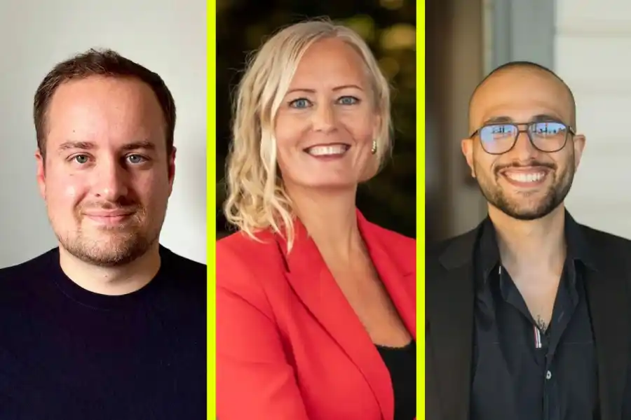 Nicola Valenti, Elin Bergman och Shaya Rahimian. Foto: pressbilder.