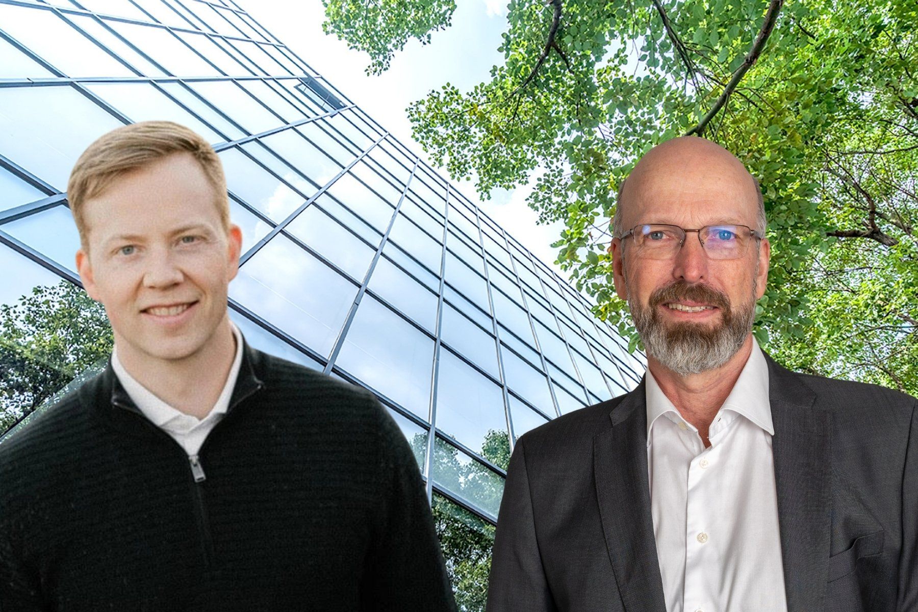 LeakLook CEO Karl Sandelin and Smartvatten CEO Petter Quinsgaard. Photos: Press. Collage: Impact Loop.