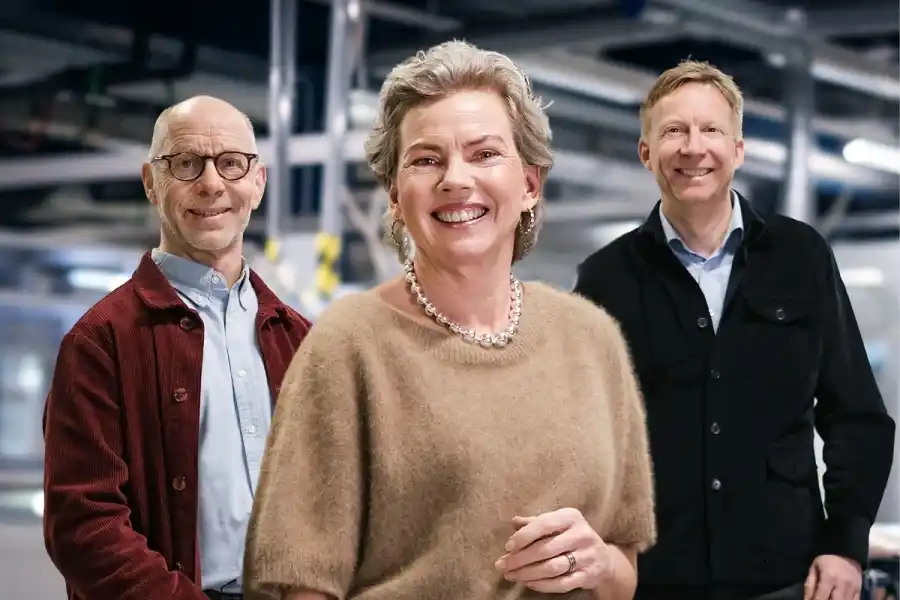 Pär Hedberg, Karin Edström and Anders Ösund, Turbine Capital. Photo: press image.