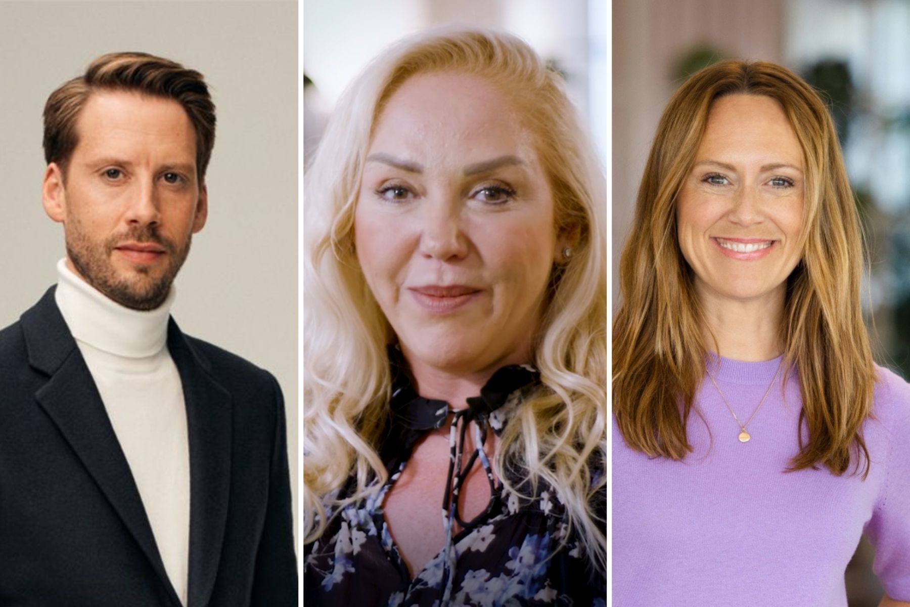 H&M's CEO Daniel Ervér (left) with sustainability manager Leyla Ertur and sustainable investments lead Nanna Anderssen. Photo: Press images