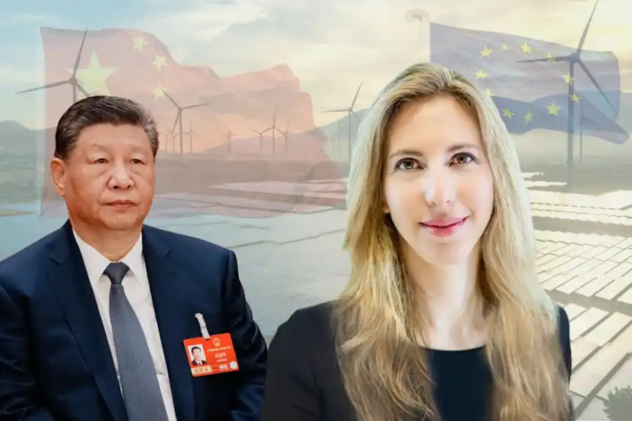 Xi Jinping, President of the People's Republic of China (left) and Michal Meidan, head of China energy research at the Oxford Institute for Energy Studies. Credit: Press photos/Impact Loop design