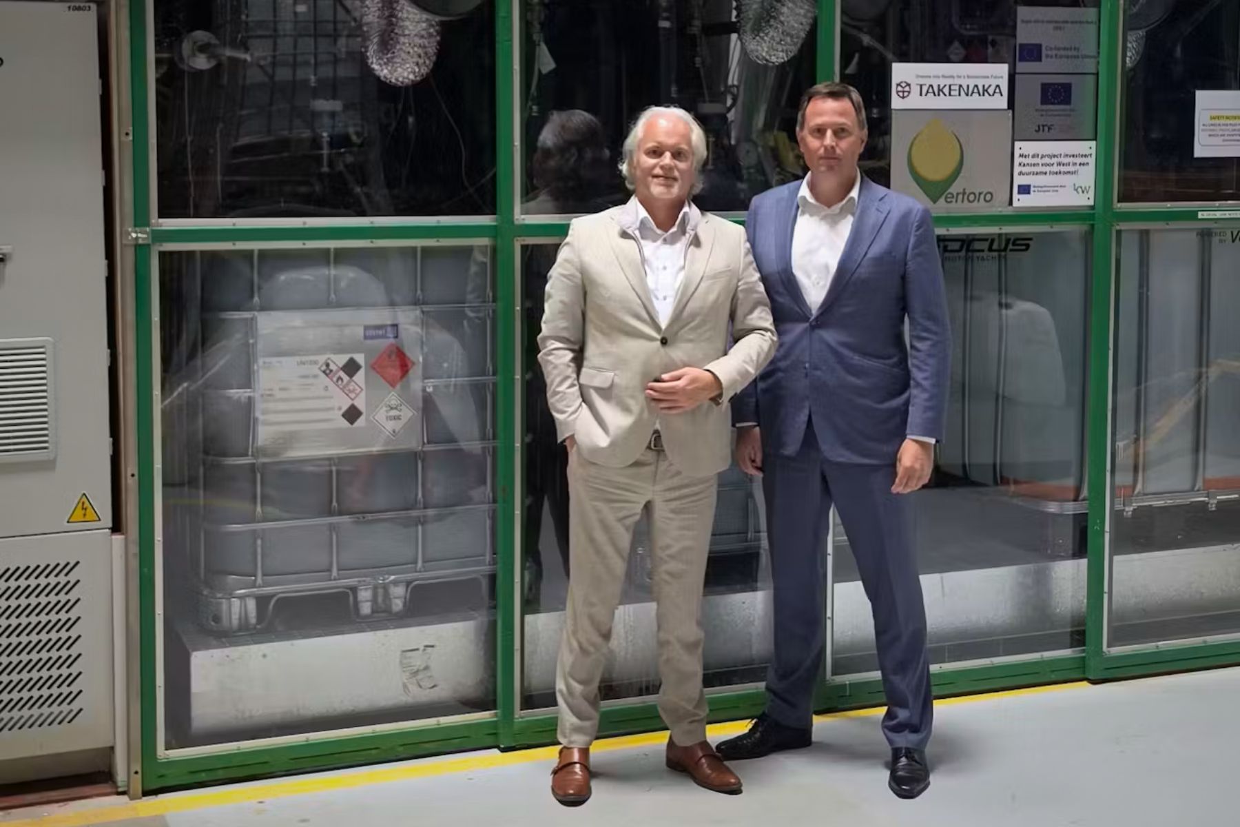 Vertoro CFO Tim van Helsland (left) and the company's new CEO Dirk den Ouden. Press photo