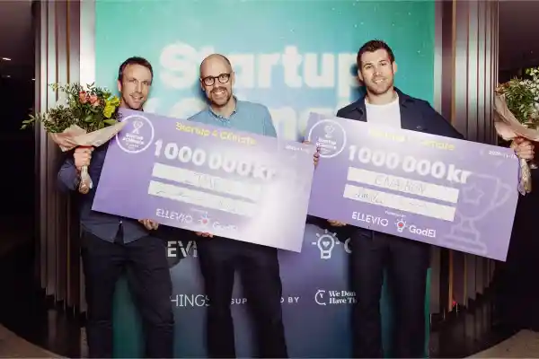 Zparq och Enairon tar hem åtets Startup 4 Climate-pris. Foto: Pressbild.