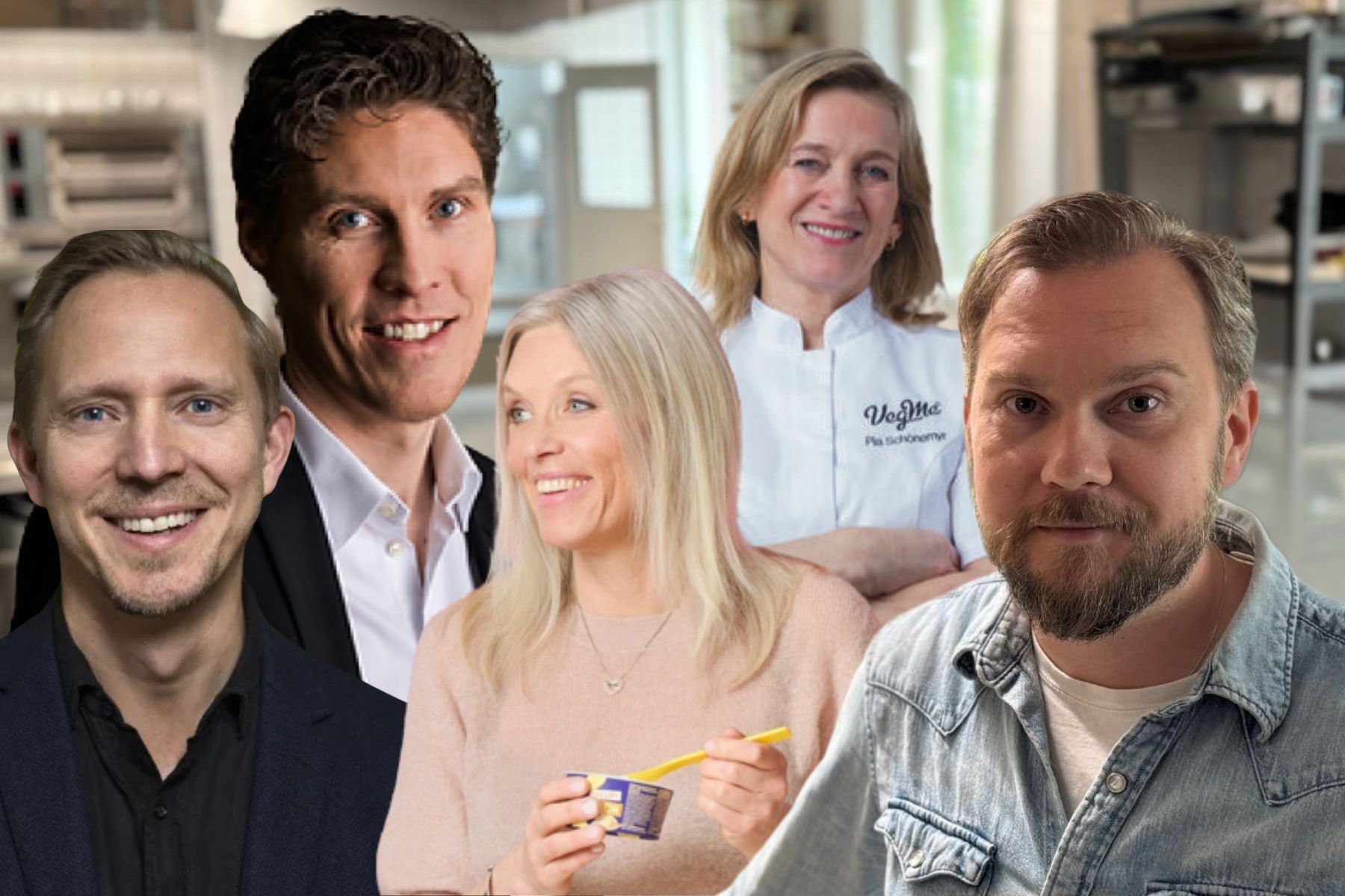 Den nya styrelsen för Grönare Sverige – och initiativtagaren Gustav Johansson. Foto: pressbilder.