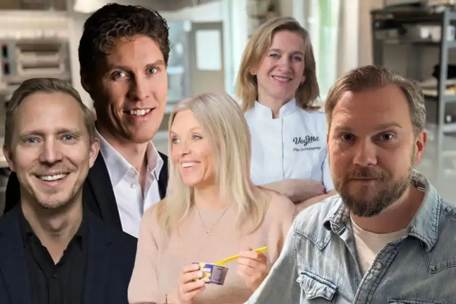 Den nya styrelsen för Grönare Sverige – och initiativtagaren Gustav Johansson. Foto: pressbilder.