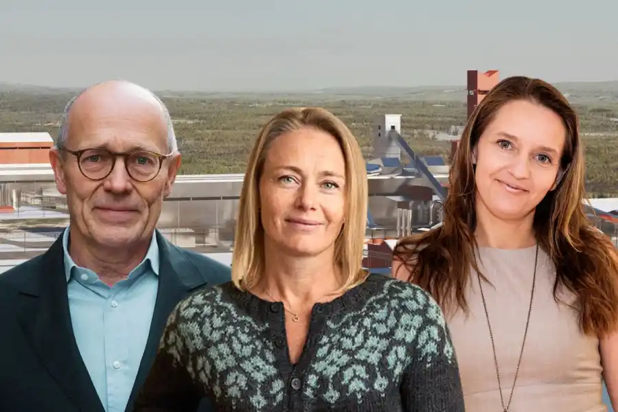 Harald Mix (t.v), en av initiativtagarna till Stegra. Lina Håkansdotter och Maria Persson Gulda lämna nu bolaget. Foto: pressbilder.