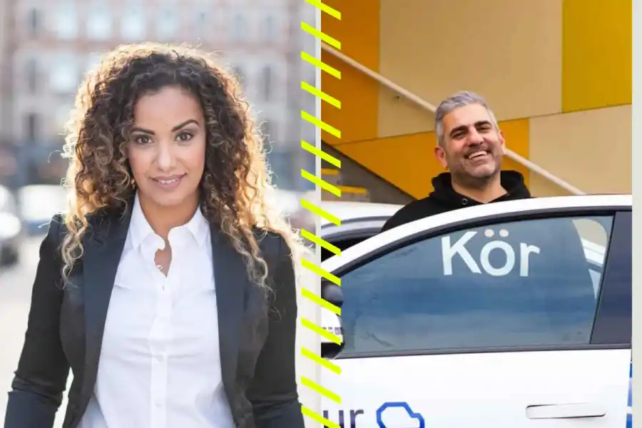 Nora Bavey, Unconventional Ventures och Pouria Ruhi, grundadare av Kör. Foto: Pressbilder.