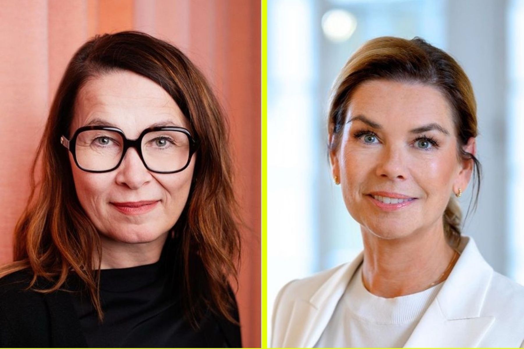 Cecilia Nykvist, vd TEKO och Sofia Larsen, vd Svensk Handel. Foto: Pressbild.