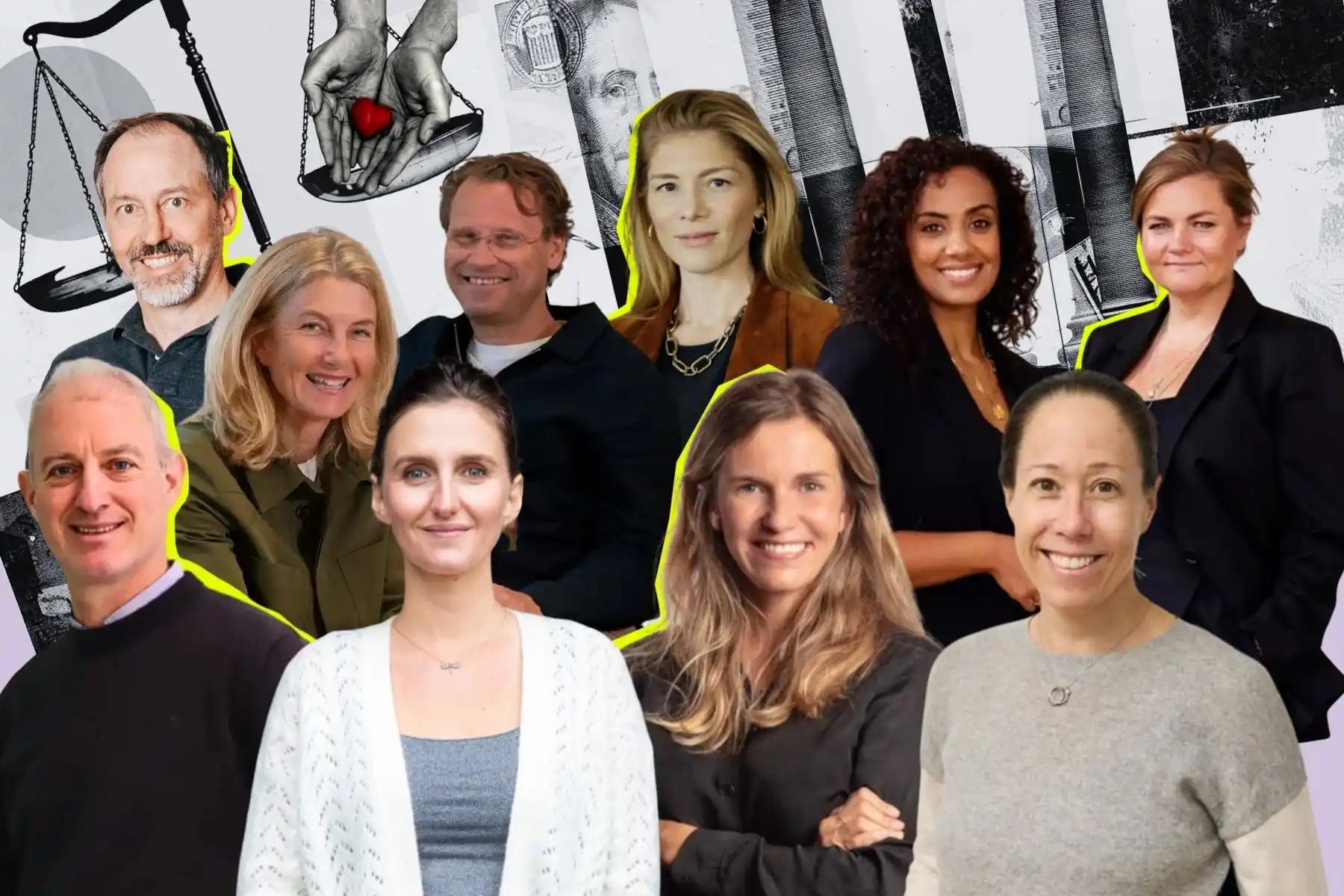 Några av de sociala impact-investerarna i genomgången. Pressbilder.