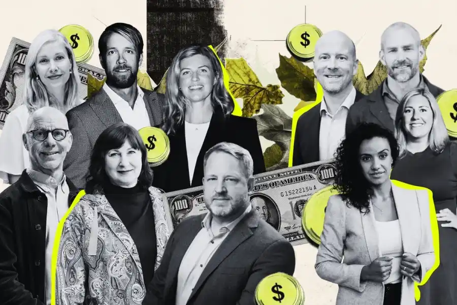 Investerarna som Impact Loop pratat med. Alla namn finns längre ner i artikeln. Foto: pressbilder. Grafik: Diana Demin, Impact Loop.