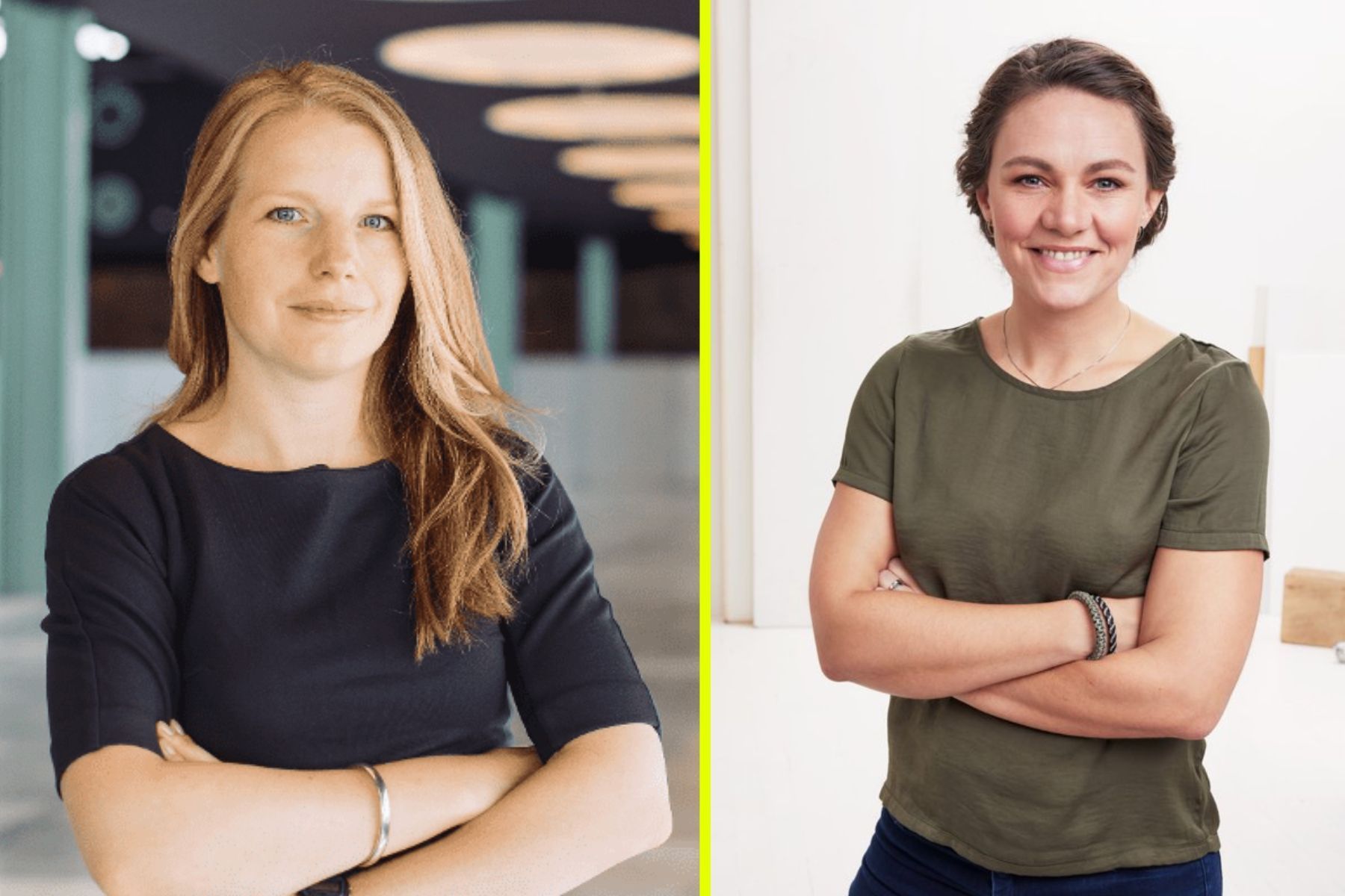 Hilde van Duijn, vd för Circle Economy, och Christiane Dolva, chef över innovation och forskning på H&M Foundation. Foto: pressbilder.