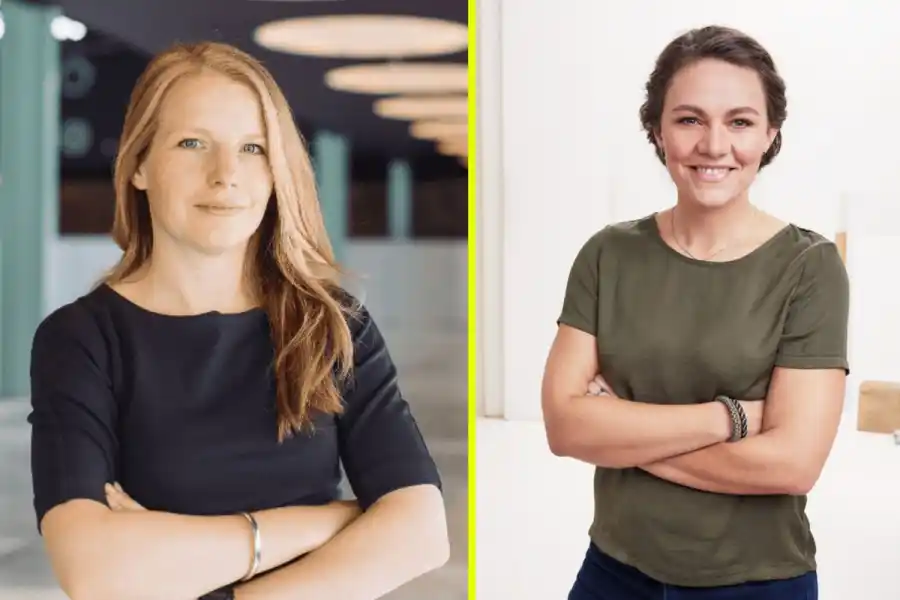 Hilde van Duijn, vd för Circle Economy, och Christiane Dolva, chef över innovation och forskning på H&M Foundation. Foto: pressbilder.