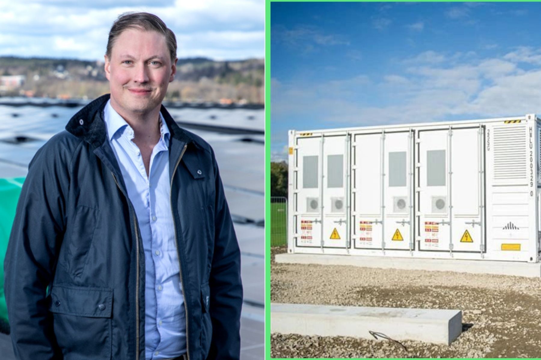 Christoffer Caesar, vd för Soltech Energy Solutions. Foto: Pressbilder.