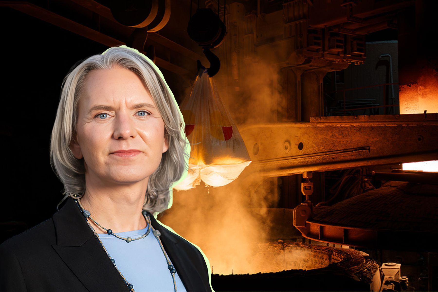 Sonya Fielding, vd för SMA Mineral. Foto: pressbilder (montage)