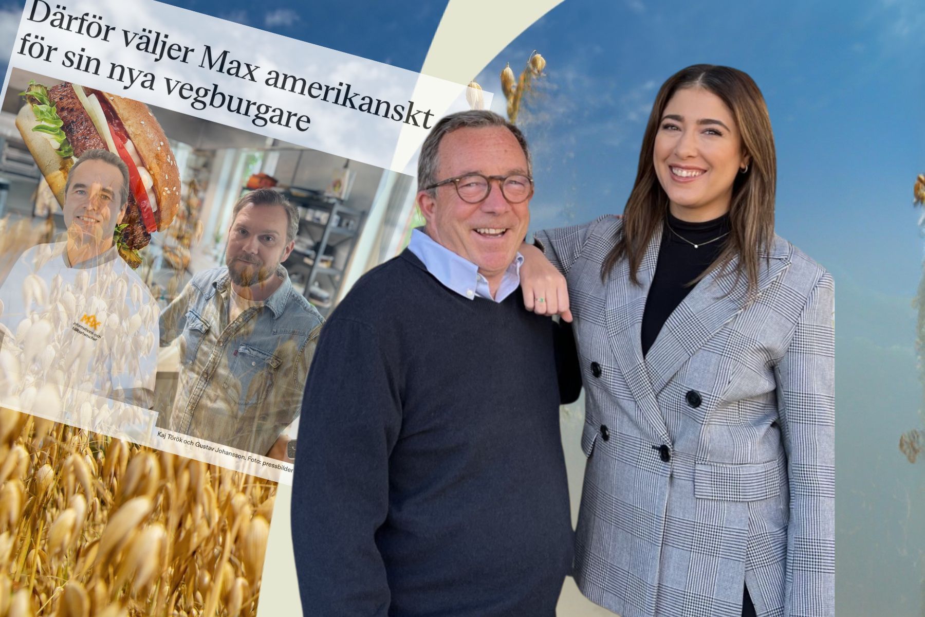 Proteinish grundare Peter Bolinder och Isabelle Egholt Falck. Foto: pressbild.