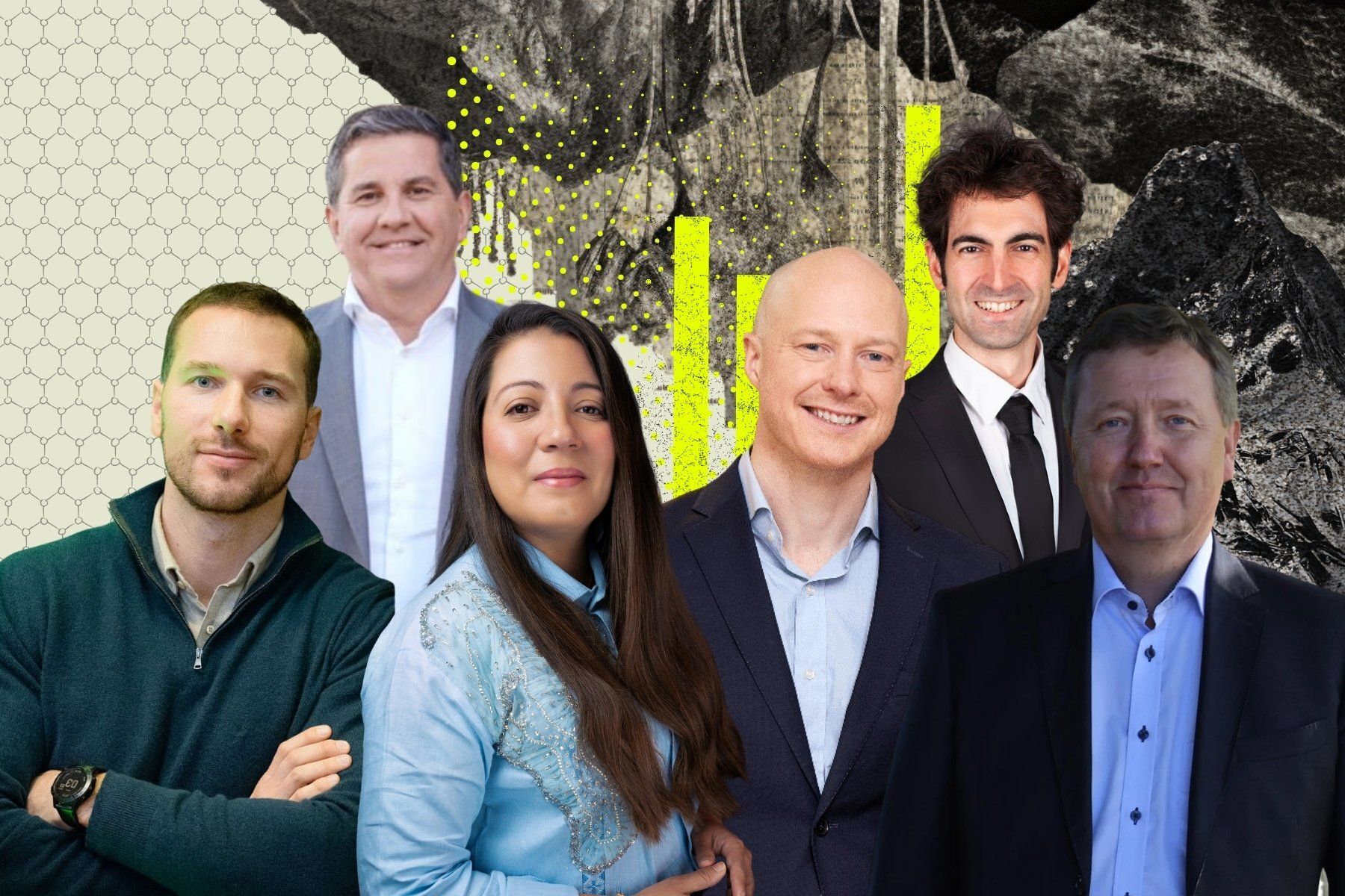 Vd:arna på bolagen i artikeln. Namnen hittar du i artikeln. Foto: pressbilder. Grafik: Impact Loop.