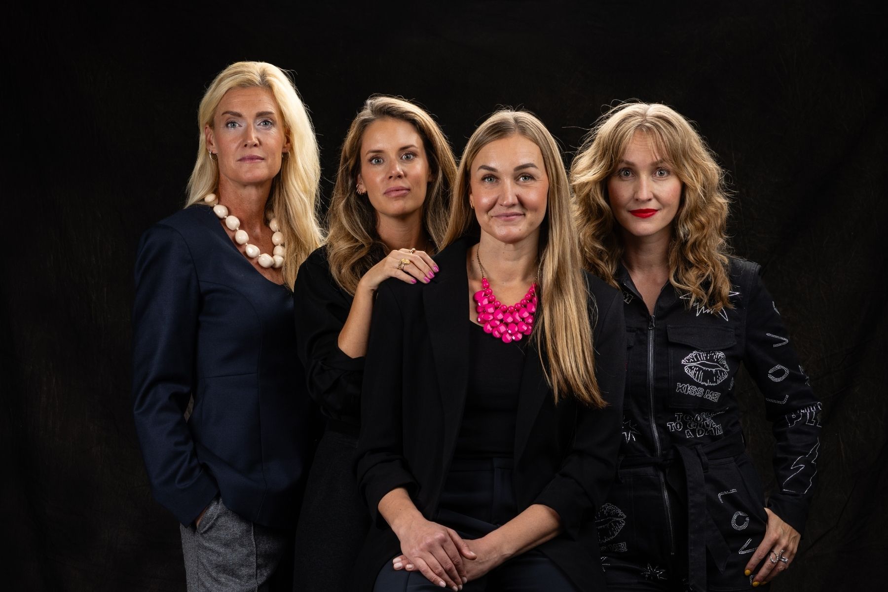 Victoria Kopylov, Nicolina Kindblom, Ulrika Nerelius och Lise Alm på Arco. Foto: Pressbild.
