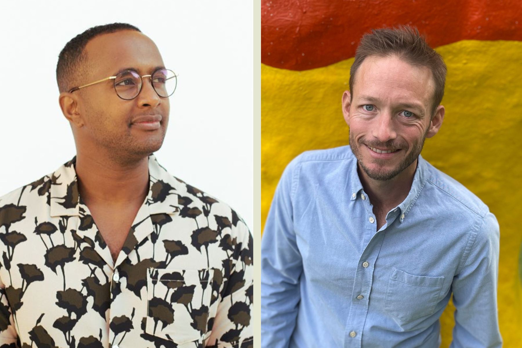 Amanias Abraha, vd på Changers Hub och Nicklas Wallberg. Foto: press