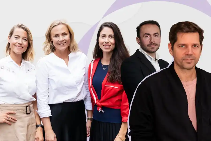 BackingMinds co-founder Sara Wimmercranz, Investment Partner Lisen Oliw, co-founder Susanne Najafi and Principal Jasenko Hadzic with Hybird Energy cofounder Morten Primdahl. Photo: Hybird Energy/BackingMind.