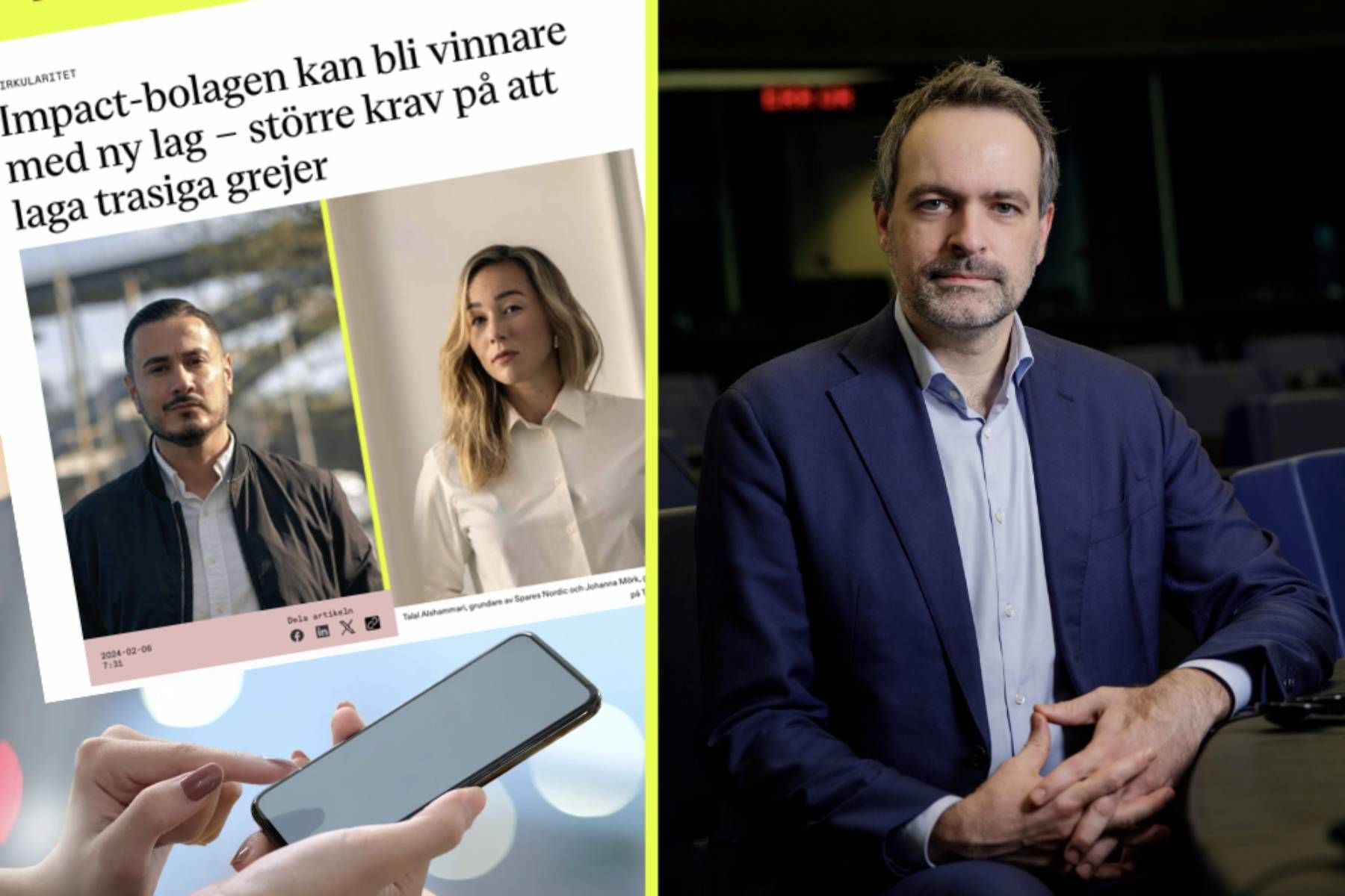 EU-parlamentarikern René Repasi som jobbat med förslaget. Foto: pressbild.