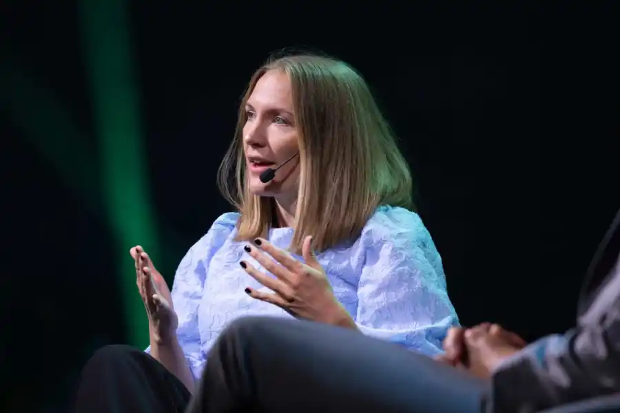Johanna Lundgren Gestlöf, hållbarhetschef på SPP, på Techarena Zero. Foto: Techarena Zero
