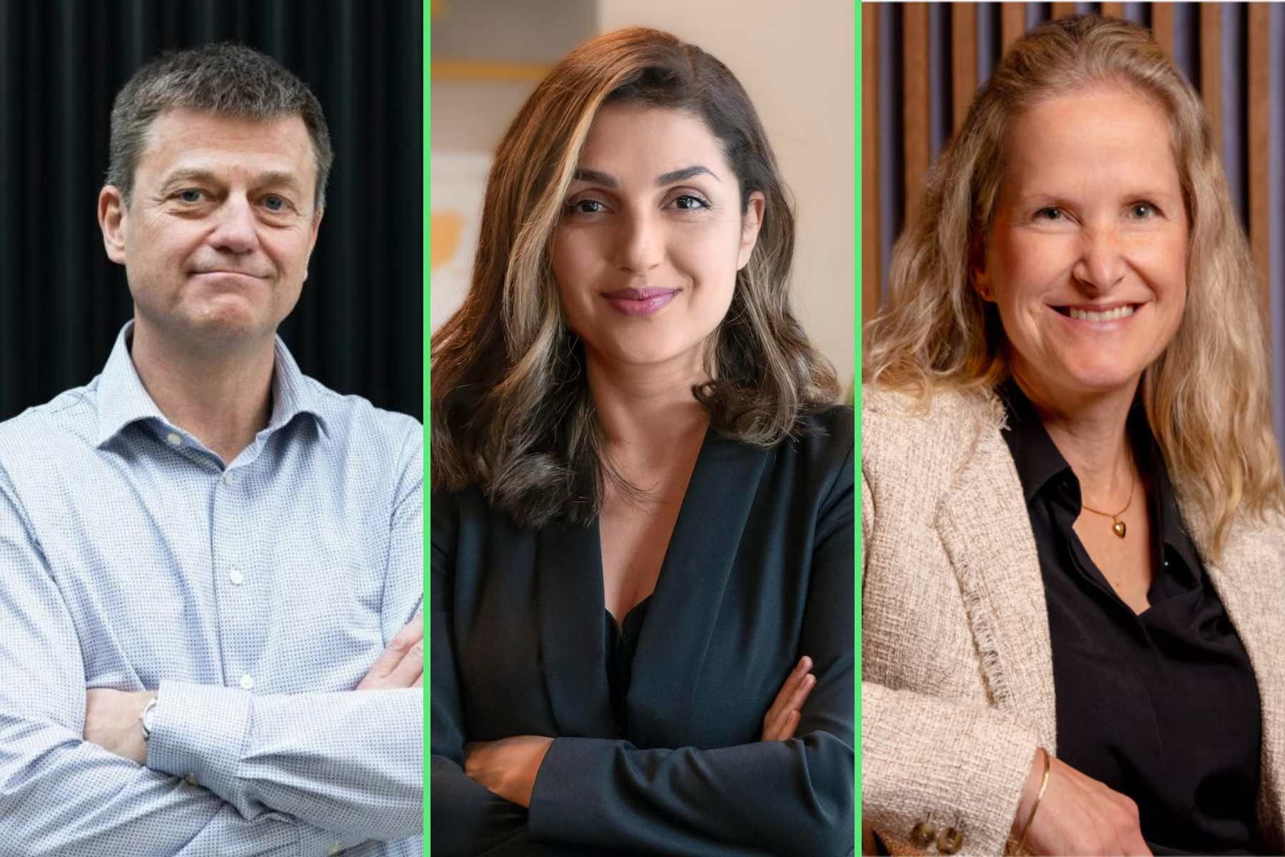 Fredrik Hånell, EIT Urban Mobility, Yalda Mirbaz, Vidde, och Ann-Sofie Ekberg, Volvo Cars Tech Fund. Foto: pressbilder.