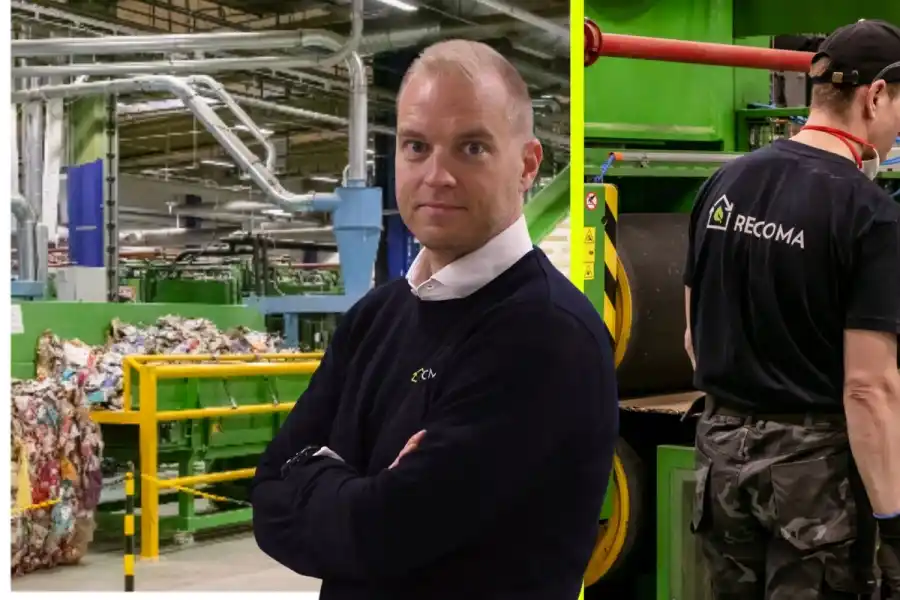 Joakim Jönsson, kommersiell chef på Recoma. Pressbilder (montage).