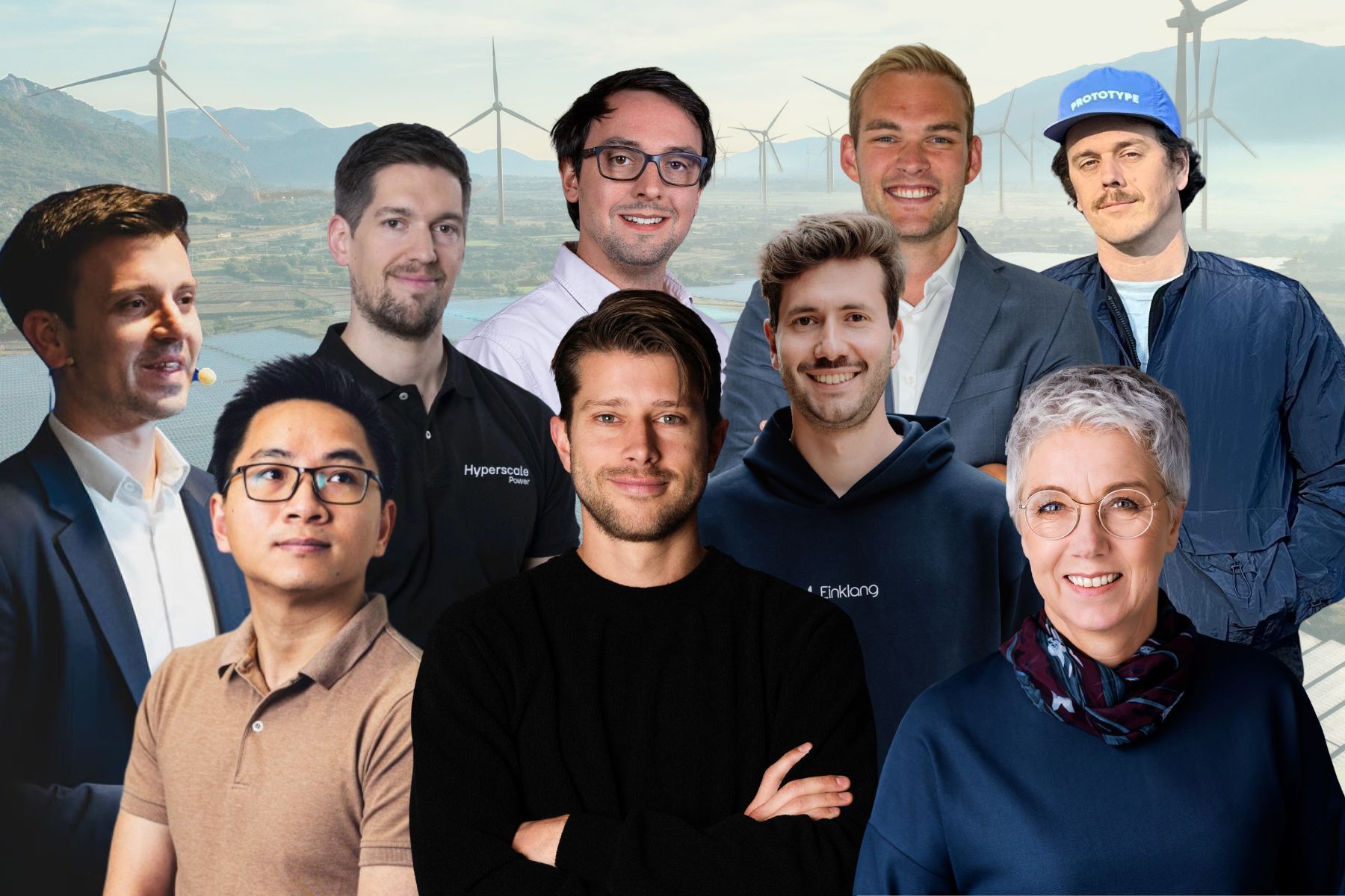 Några av de nämna grundarna och investerarna. Foto: Pressbilder (montage).