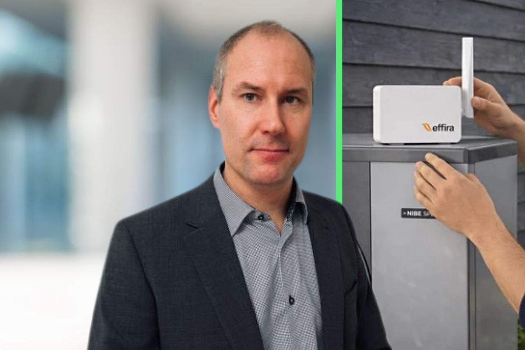 Peter Tellram, vd på Effira Energy. Pressbilder (montage).