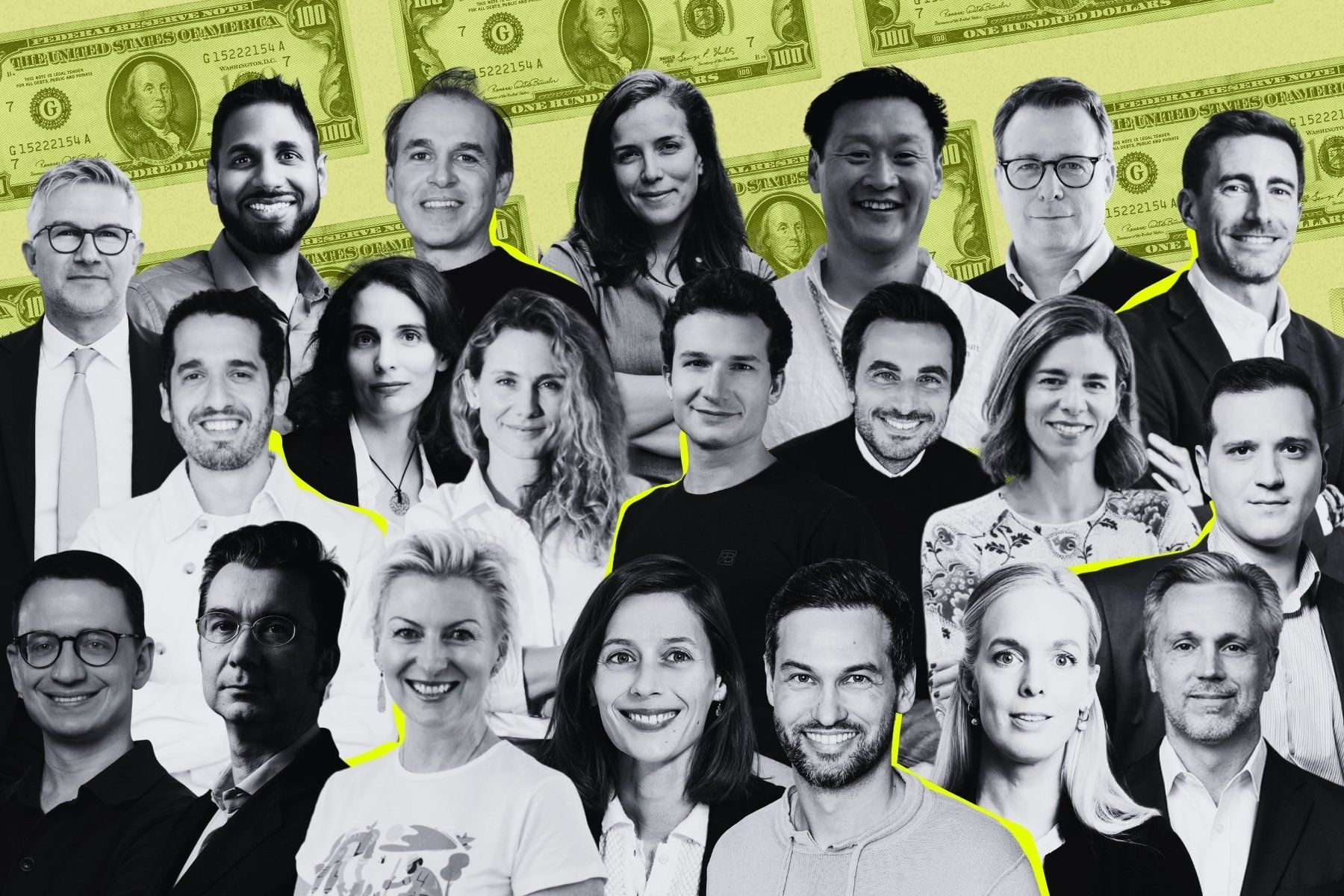 Some of the investors representing the funds included in the deep dive. Photos: press and collage by Impact Loop