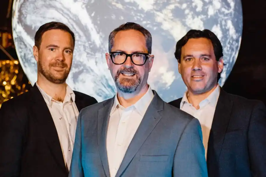 Seraphim partners James Bruegger (left), Mark Boggett, and Rob Desborough. Supplied