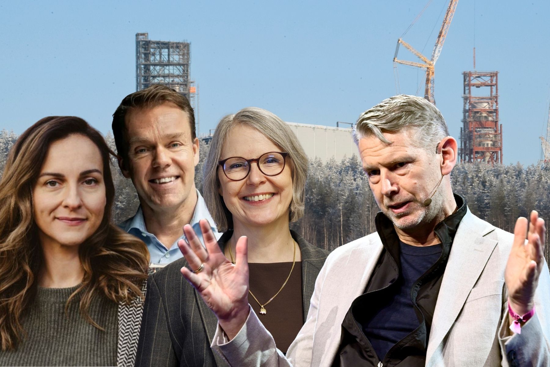 Marta Sjögren, Stefan Jansson, Béatrice Öman och Peter Carlsson. Foto: TT / Pressbilder.