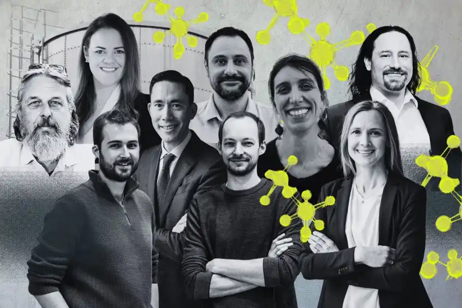 Some of the entrepreneurs, science and technology leaders behind the hydrogen companies. Photos: press and collage by Impact Loop.