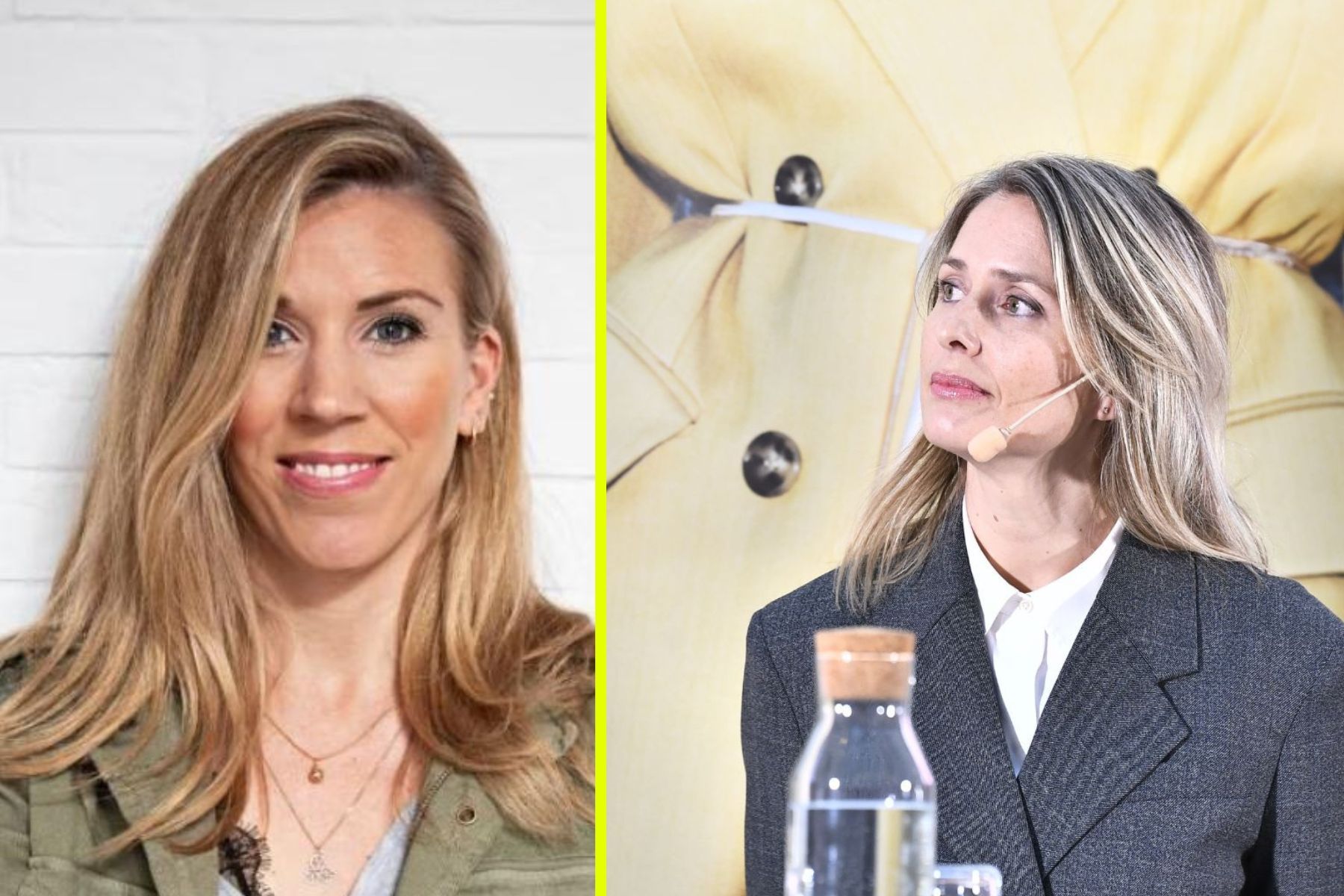 Elin Morales Härén, vd på Airmee och Helena Helmersson, styrelseledamot på Quizrr. Foto: pressbild / TT.