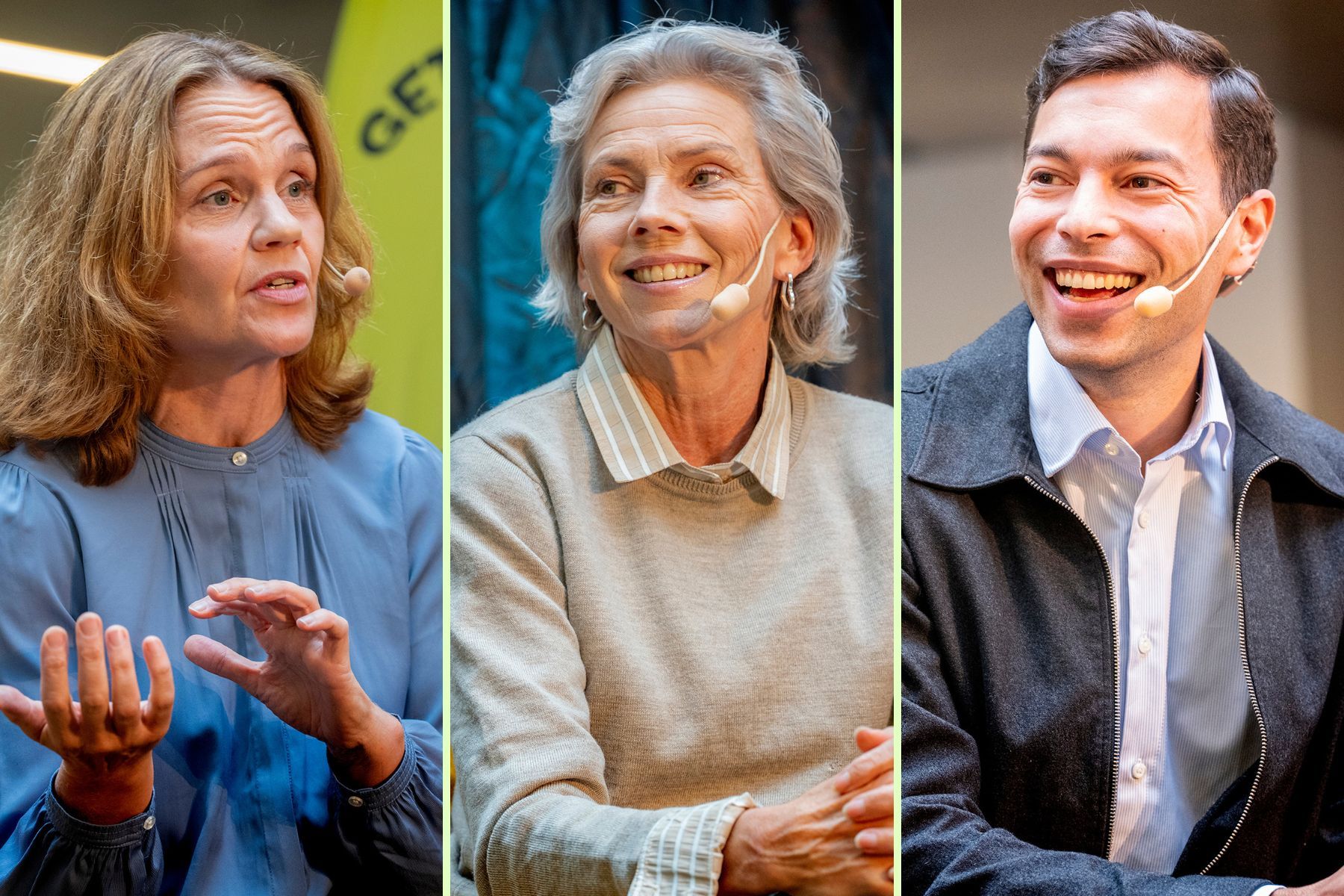 Lena Sundquist (Climeon), Karin Edström (Turbine Capital) och Alex Basu (Wallenberg Investments). Foto: Jonas Borg.