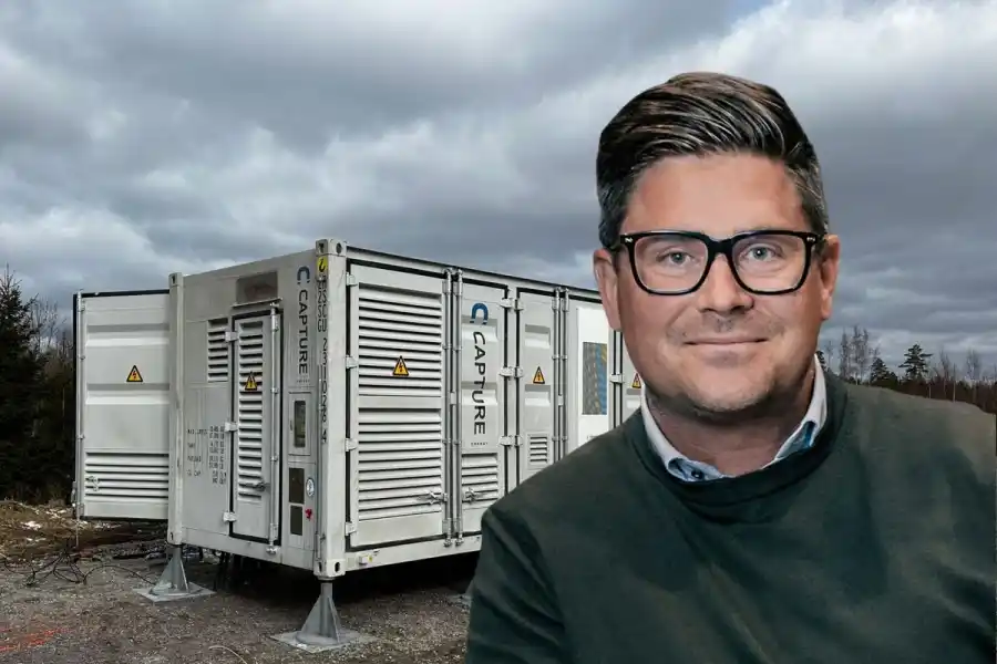 Johan Hedström är medgrundare av och CMO på Capture Energy. Foto: Pressbild.