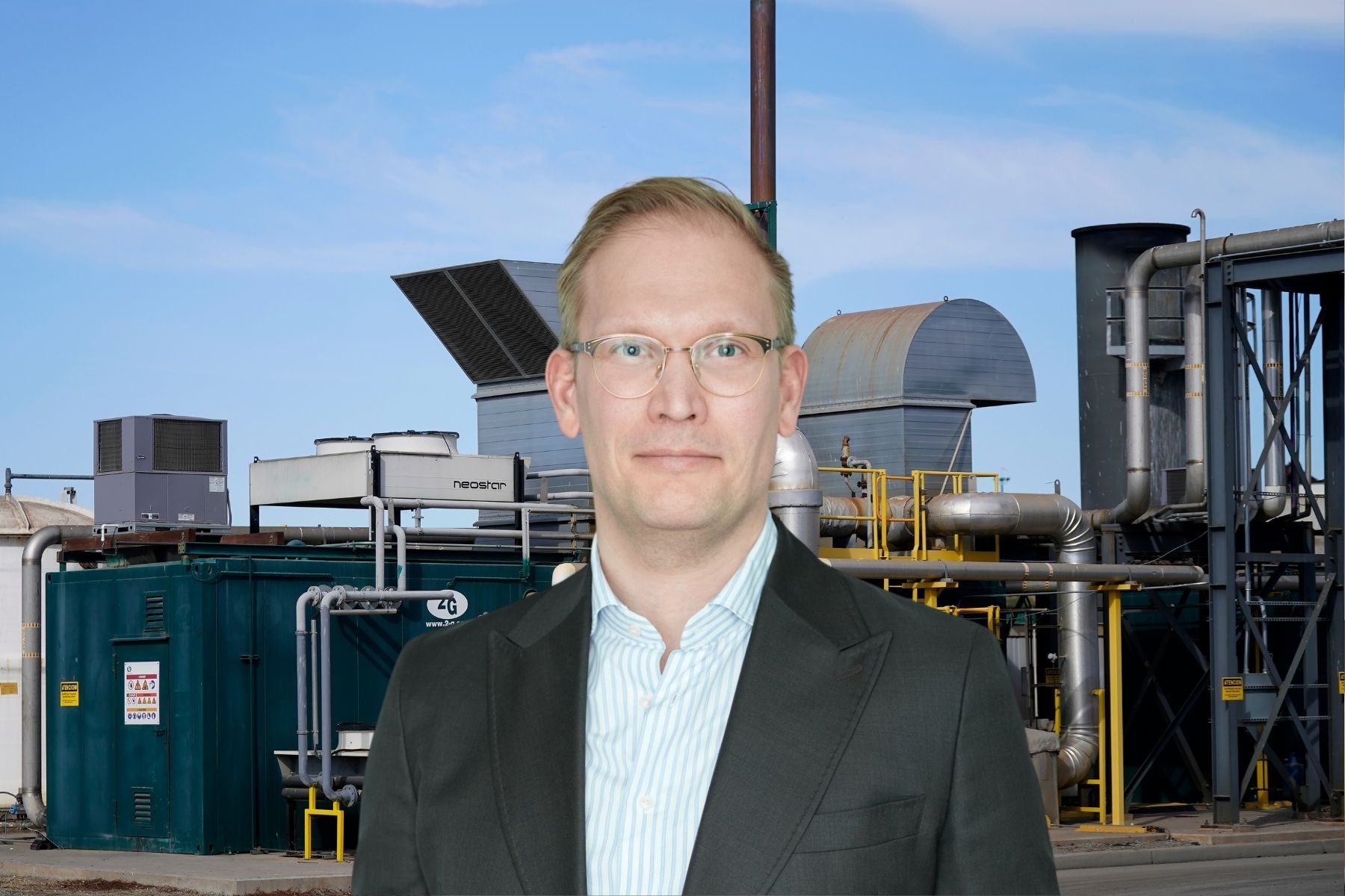 Miika Johansson, vd på ST1 Biokraft, Foto: TT/Pressbild. Collage: Impact Loop