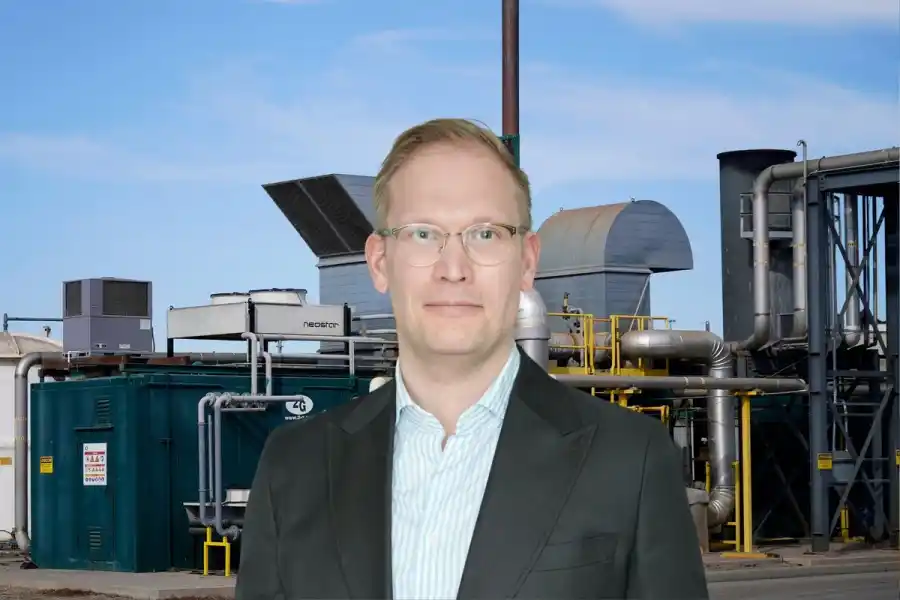 Miika Johansson, vd på ST1 Biokraft, Foto: TT/Pressbild. Collage: Impact Loop