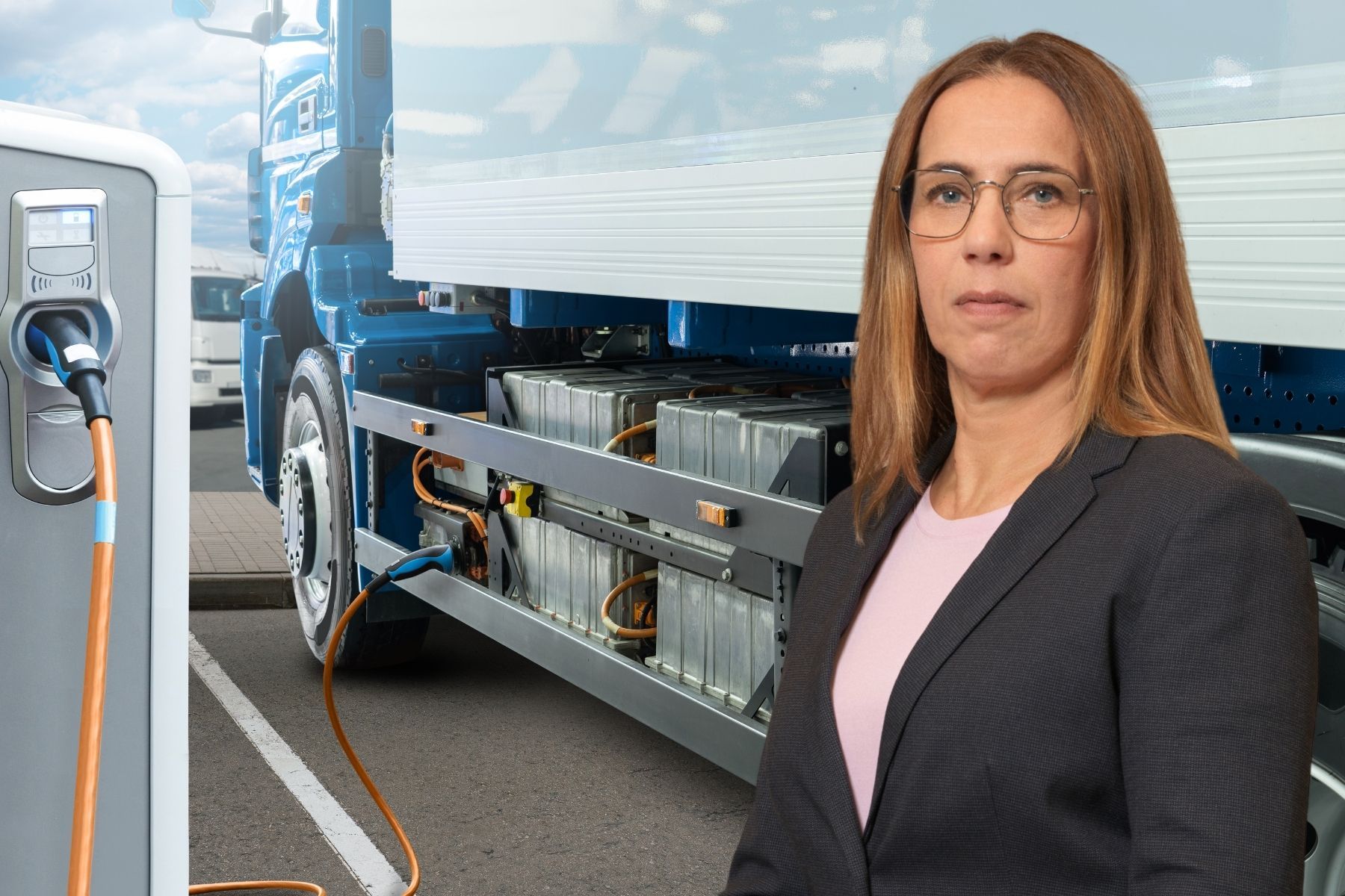 Lena Kling, avdelningschef på Energimyndigheten. Foto: Pål Allan / Canva (montage).