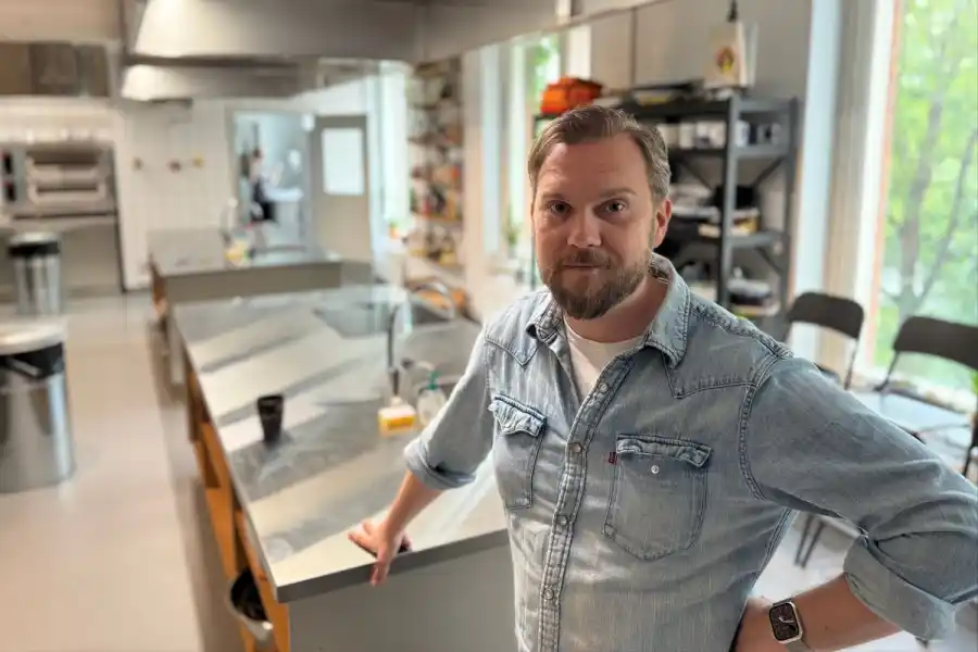 Gustav Johansson, grundare av Jävligt Gott och Food Beat. Foto: Andreas Jennische.