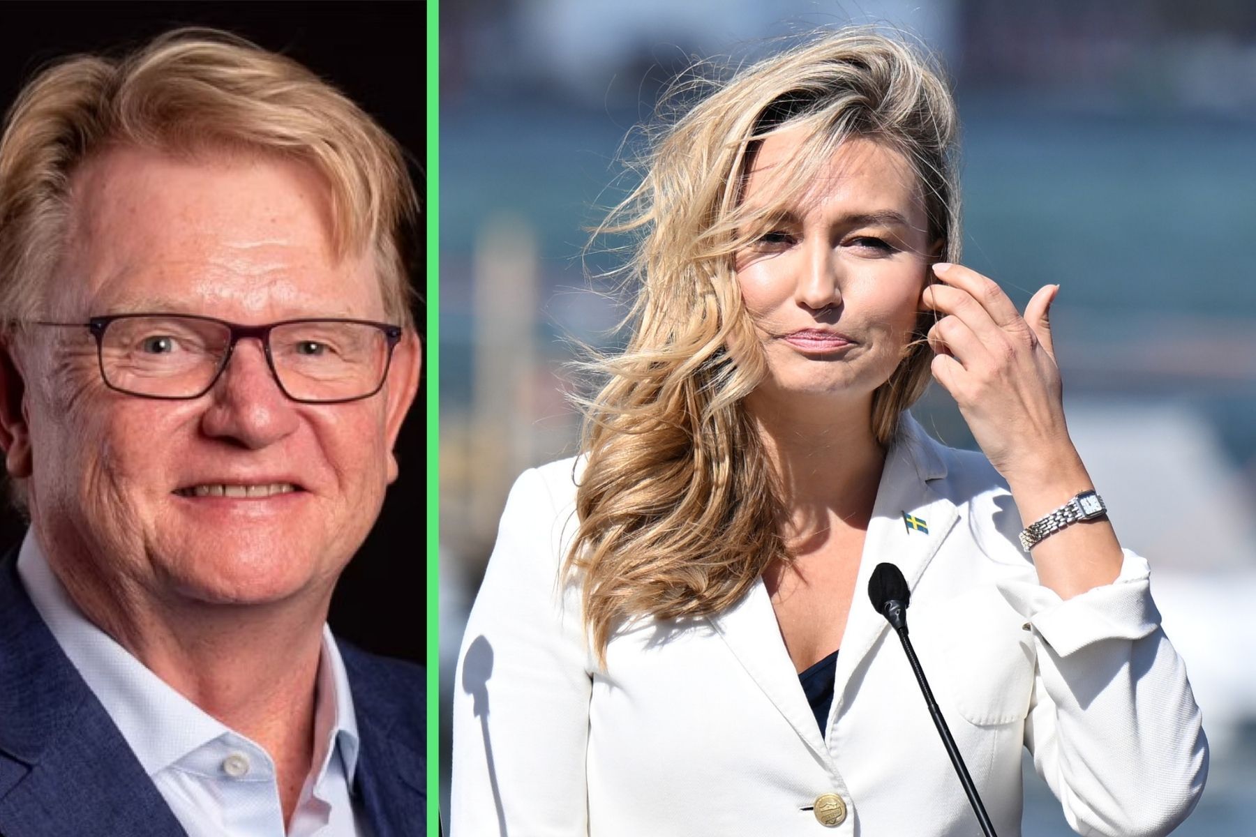 Göran Engberg vd på Nordic Nuclear Energy och energiminister Ebba Busch (KD). Foto: Pressbild/TT.