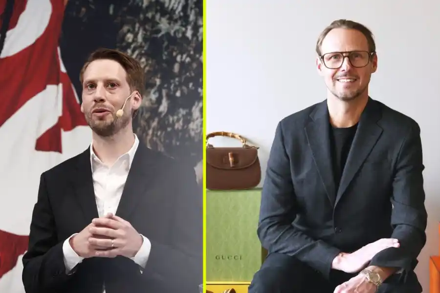 Daniel Ervér, vd för H&M, och Daniel Tidebrink, vd på A Retro Tale. Foto: TT/pressbild.