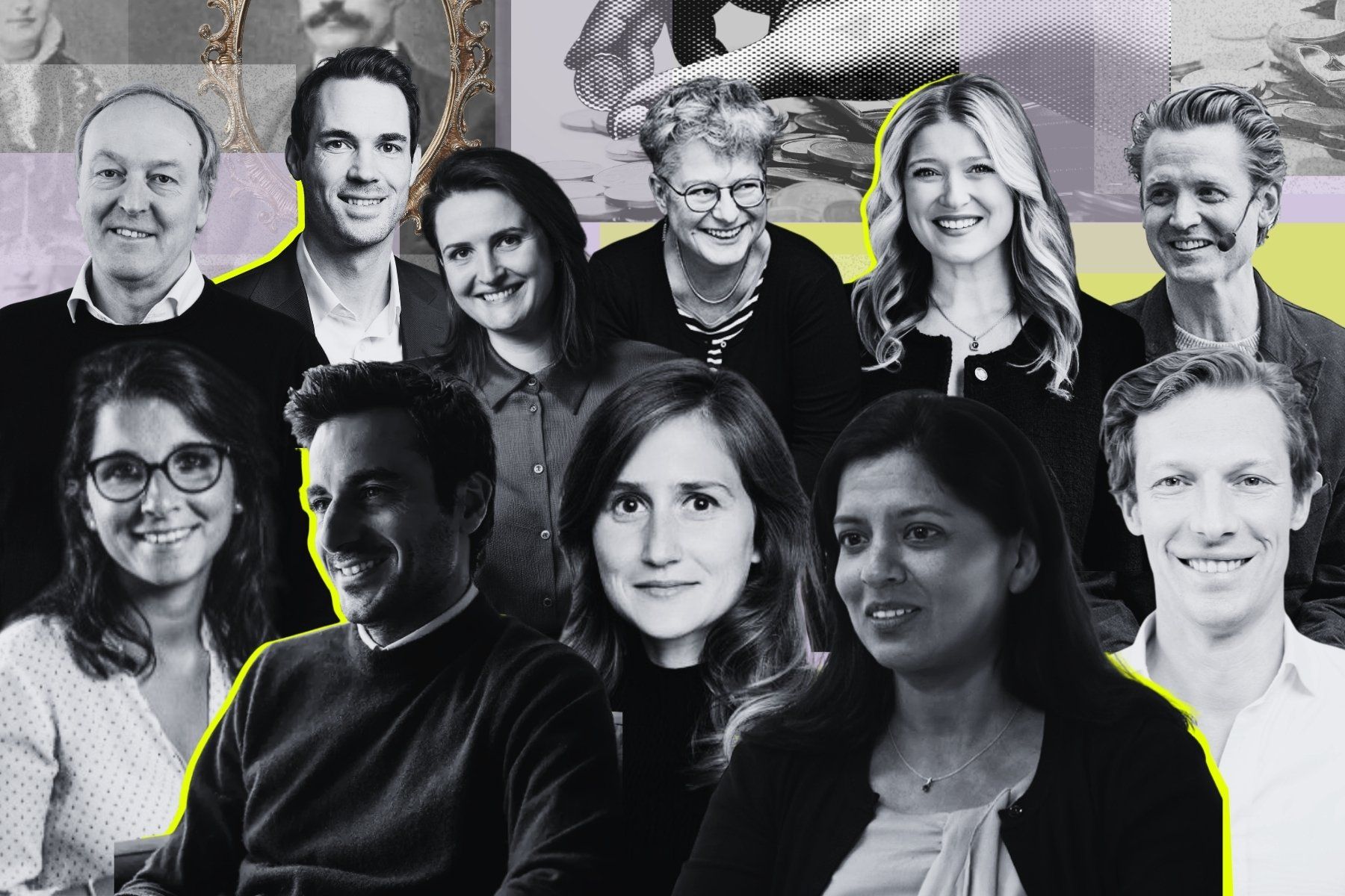 Some of the foundation managers and investors in our deep dive. Full names in the bottom. Photo: press and graphics by Diana Demin, Impact Loop