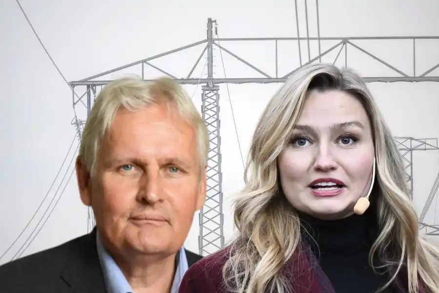 Thomas Pålsson vikarierande gd på Svenska kraftnät och energiminister Ebba Busch (KD). Foto: Pressbild/TT. Collage.