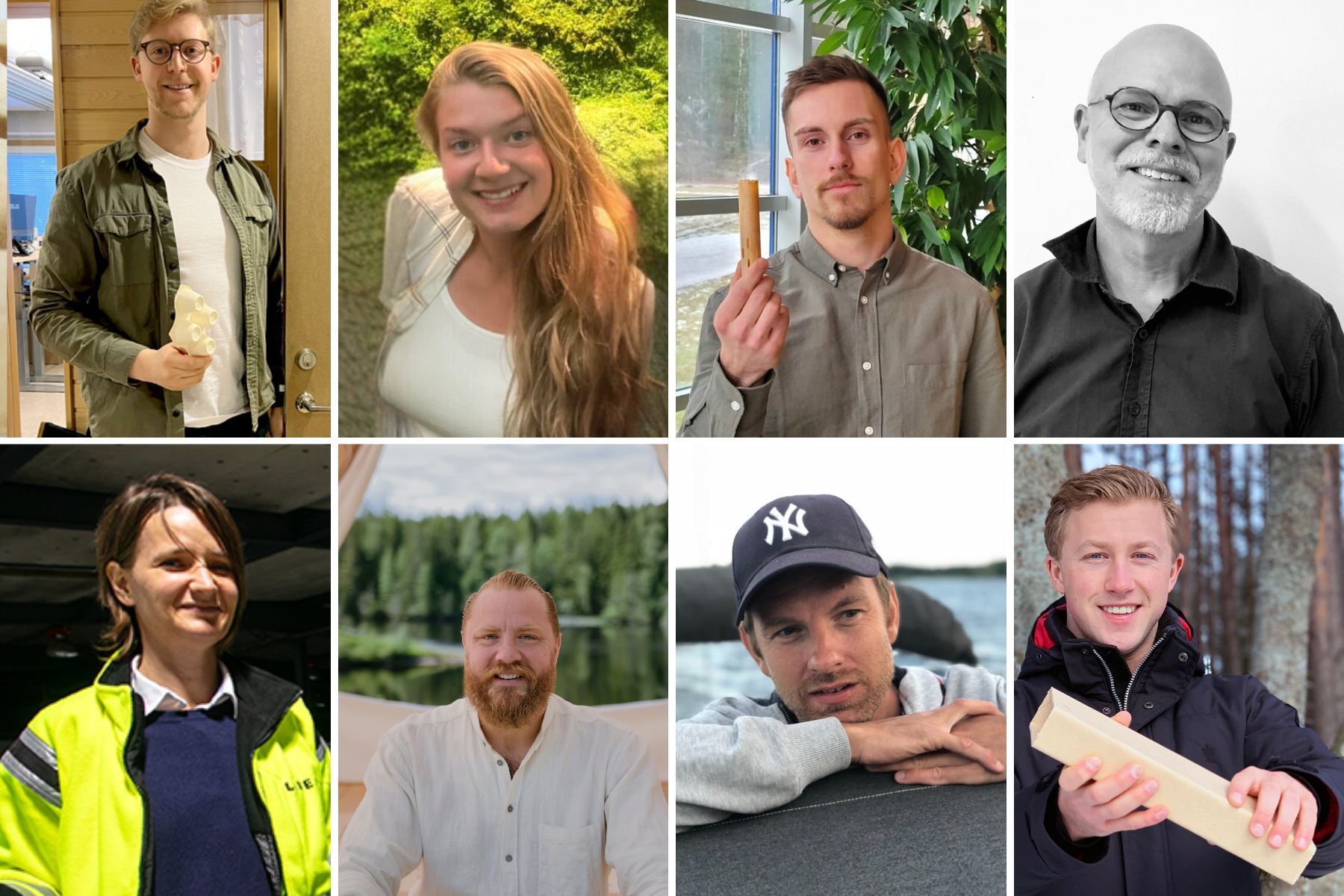 Bilder på entreprenörerna i artikeln. Vem som är vem står i artikeln. Foto: pressbilder.