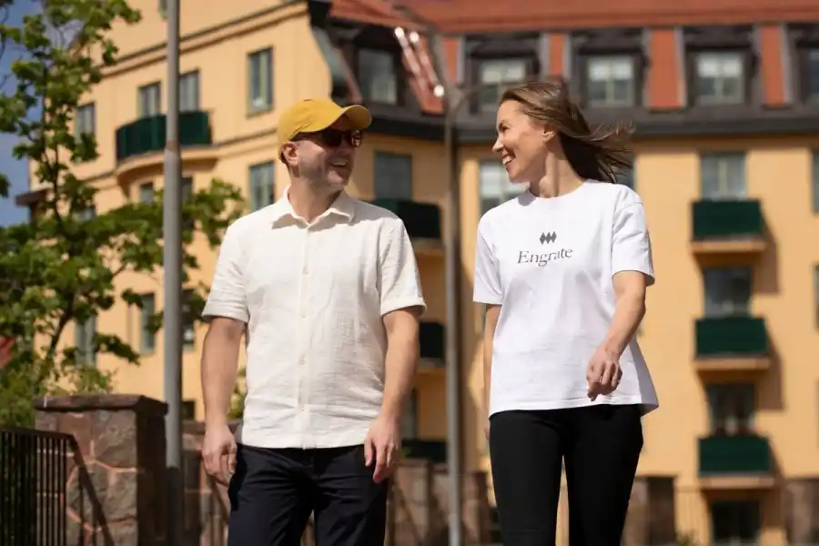 Richard Eklund och Anna Engman, grundare av Engrate. Foto: Johan Gustafsson.