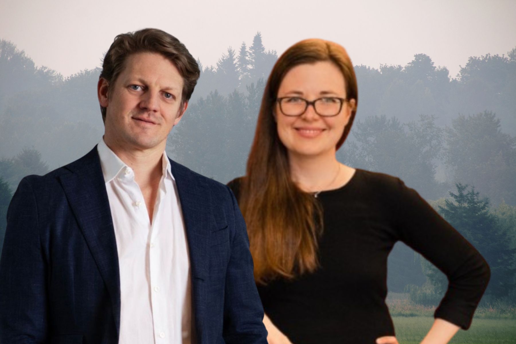 Kaj af Kleen och Anna Gustavsson på Aira. Pressbilder (montage).